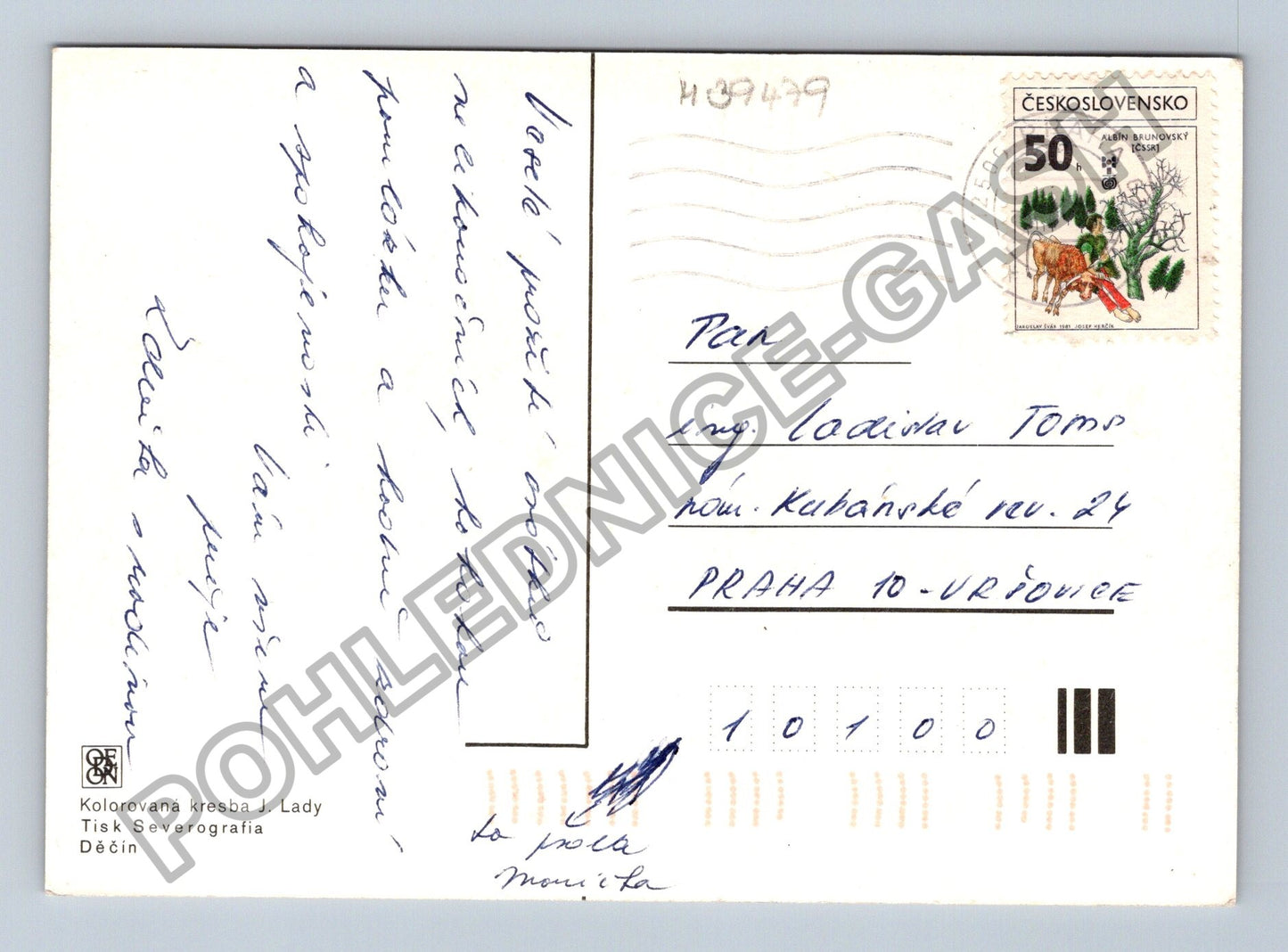 Pohlednice Josef Lada Děti s věncem z pampelišek (M39479)
