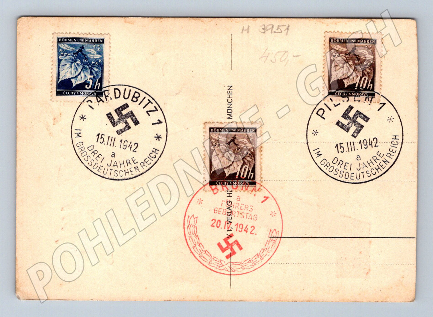Pohlednice Protektorát okupace třetí říše (M3951)