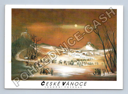 Pohlednice České Vánoce Vánoční pozdrav 1955 (M39515)