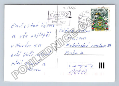 Pohlednice Vánoční zátiší s vánočním stromečkem (M39516)