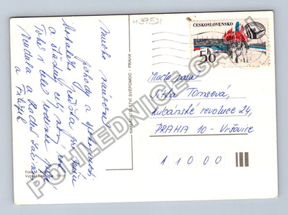 Pohlednice Vánoční motiv ořechy ozdoba jehličí (M39521)