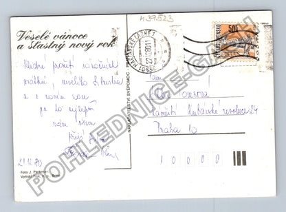Pohlednice Veselé vánoce a šťastný nový rok 1980 (M39523)