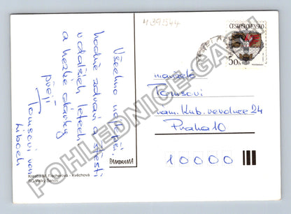 Pohlednice Vánoční jesličky andělé Gloria (M39544)