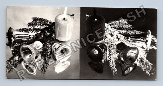 Pohlednice Vánoční pozdrav sváteční motiv 1971 (M39546)