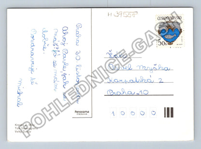 Pohlednice Krtek a zajíc rybaření v zimě (M39558)