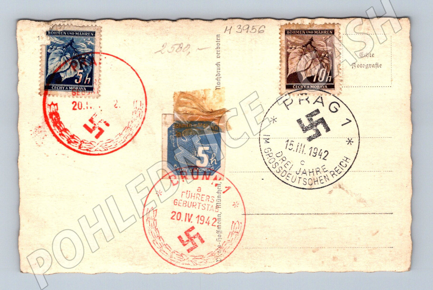 Pohlednice Hitler 2. sv. válka 1942 (M3956)