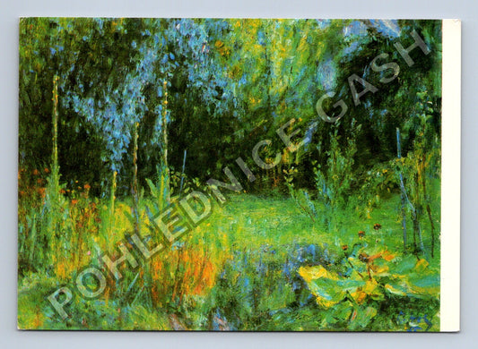 Pohlednice Zahrada v Giverny Claude Monet malířství (M39562)