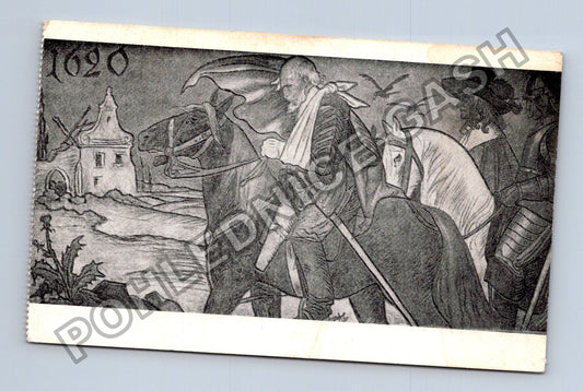 Pohlednice Mikoláš Aleš Rok 1620 Nerudova ulice (M39571)