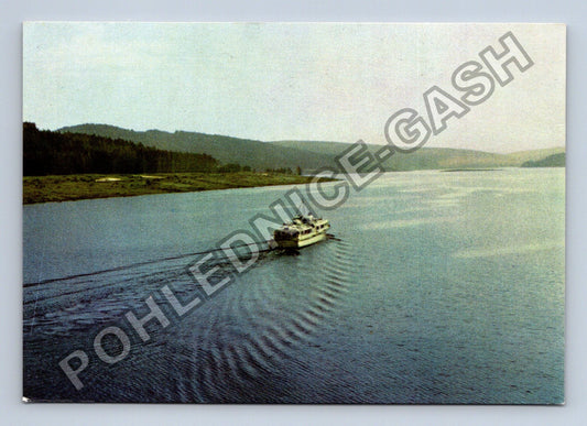 Pohlednice Lipenské jezero pohled na jezero v prostoru Lipna (M39577)