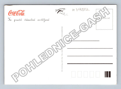 Pohlednice Coca-Cola sněhulák vánoční osvěžení (M39582)