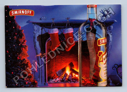 Pohlednice Vánoce Smirnoff reklama 1997 (M39583)