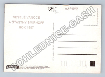 Pohlednice Vánoce Smirnoff reklama 1997 (M39583)