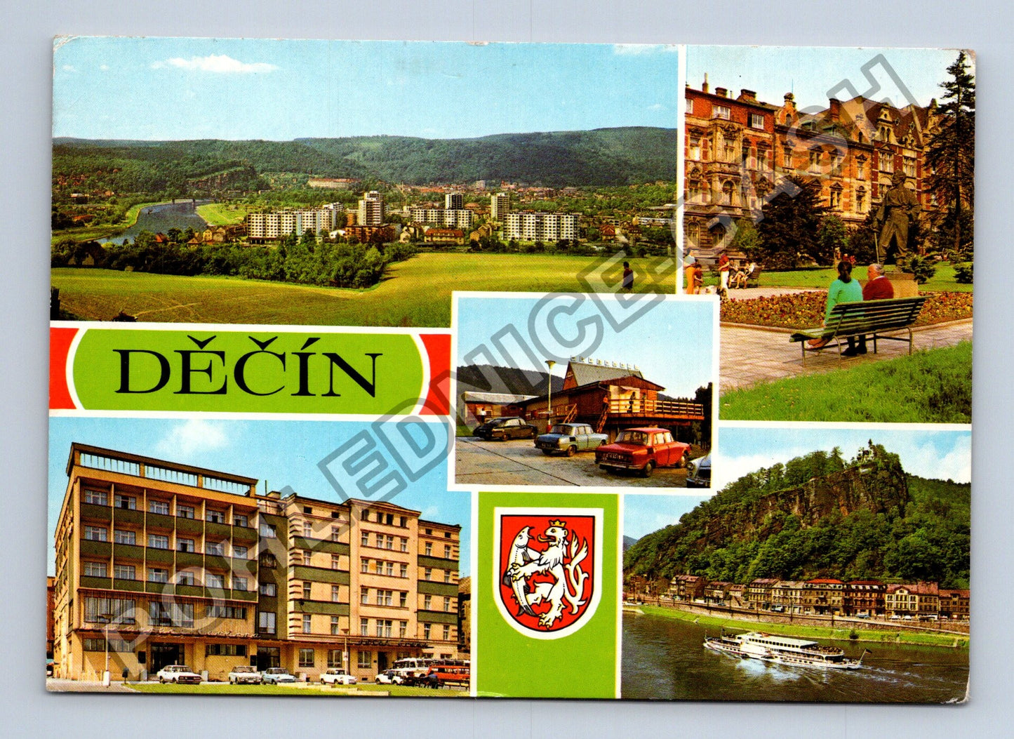 Pohlednice Děčín koláž motivů (M39592)