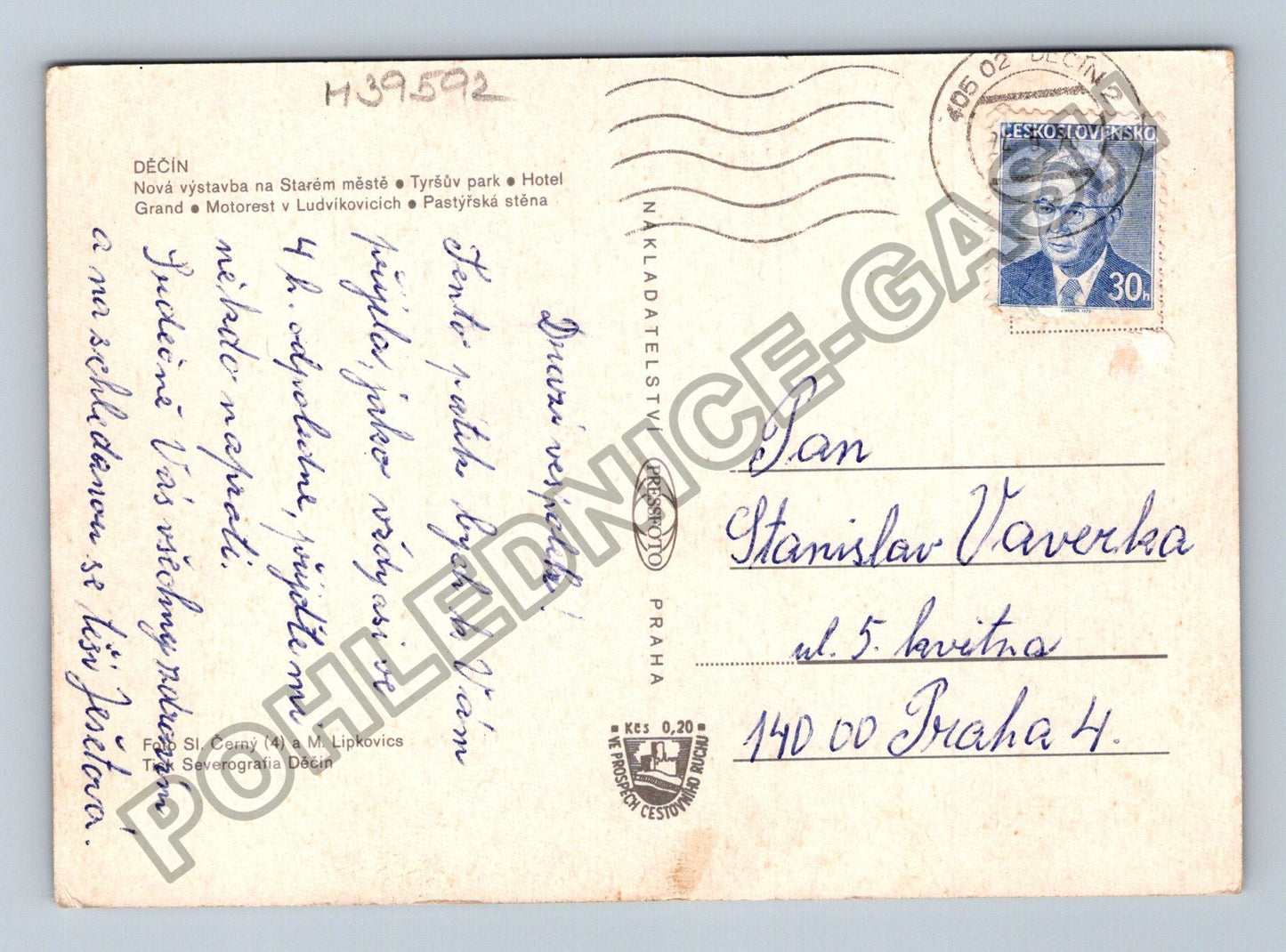 Pohlednice Děčín koláž motivů (M39592)
