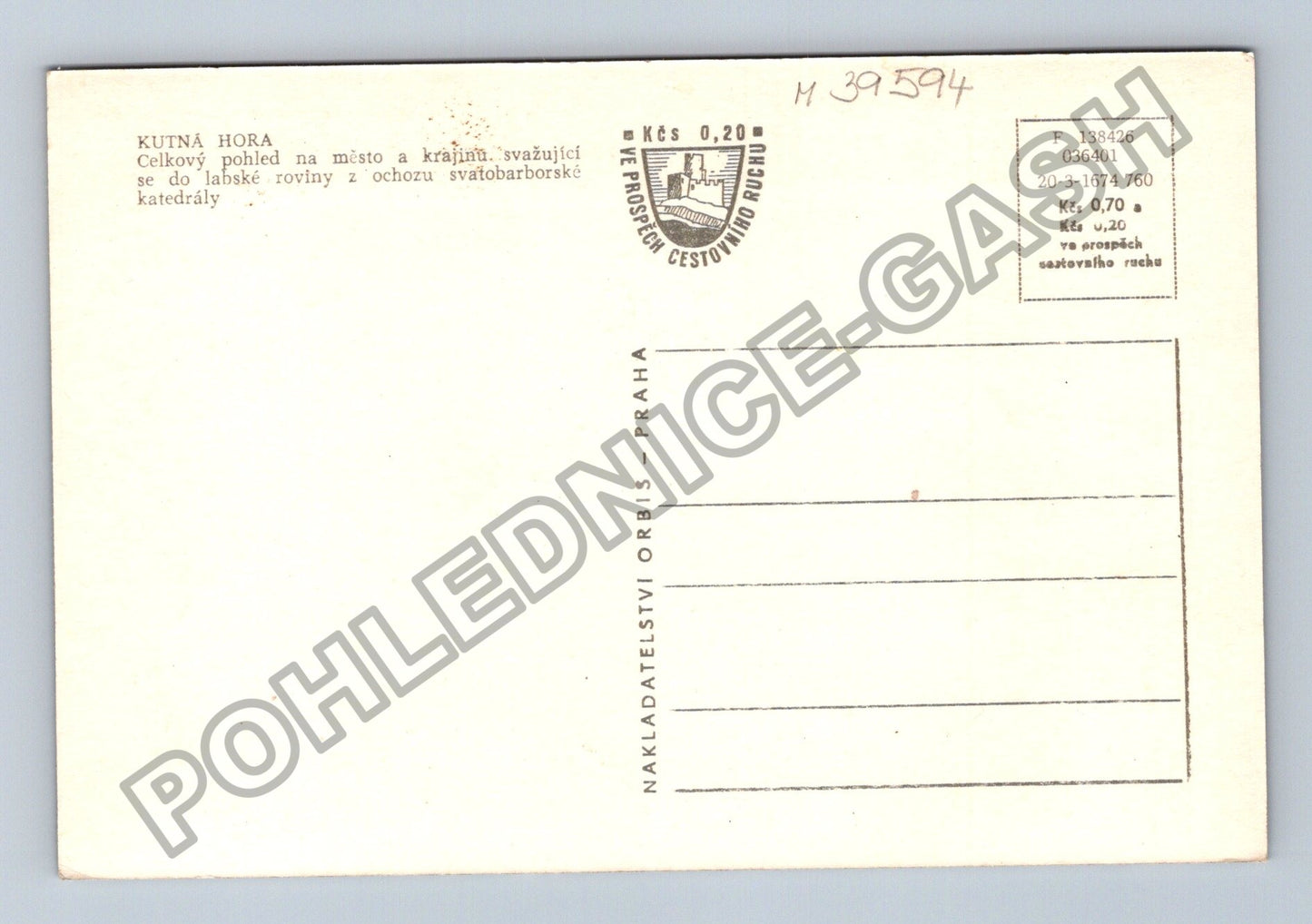 Pohlednice Kutná Hora celkový pohled svatobarborská katedrála (M39594)