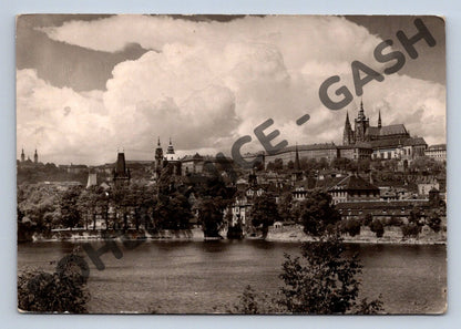 Pohlednice Praha Hradčany Malá Strana 1950 prošlá (M396)