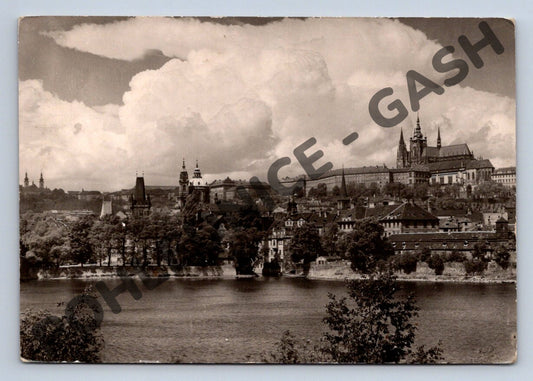 Pohlednice Praha Hradčany Malá Strana 1950 prošlá (M396)