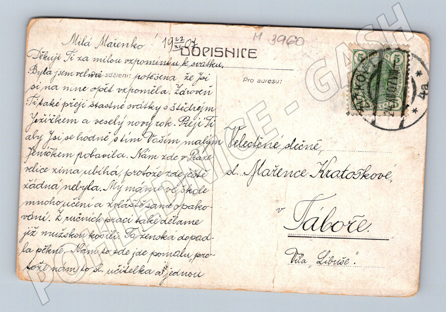 Pohlednice Praha Valdštejnský palác historický motiv (M3960)