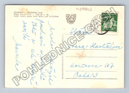 Pohlednice JESENÍKY Chata Paprsek Rychlebské hory (M39603)