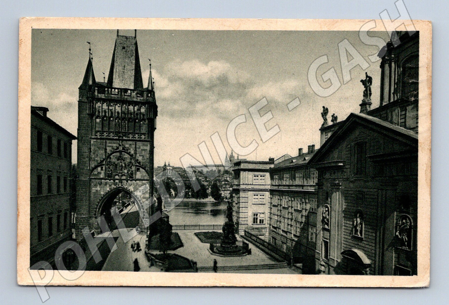 Pohlednice Praha Staroměstská mostecká věž 1940 (M3961)