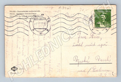 Pohlednice Praha Staroměstská mostecká věž 1940 (M3961)