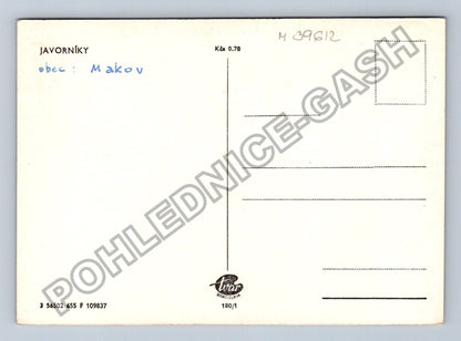 Pohlednice Javorníky obec Makov horská krajina (M39612)