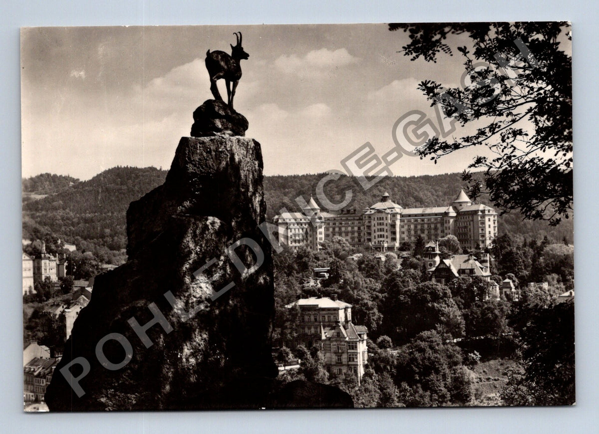 Pohlednice Karlovy Vary Jelení skok sanatorium Imperial (M39613)
