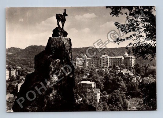 Pohlednice Karlovy Vary Jelení skok sanatorium Imperial (M39613)