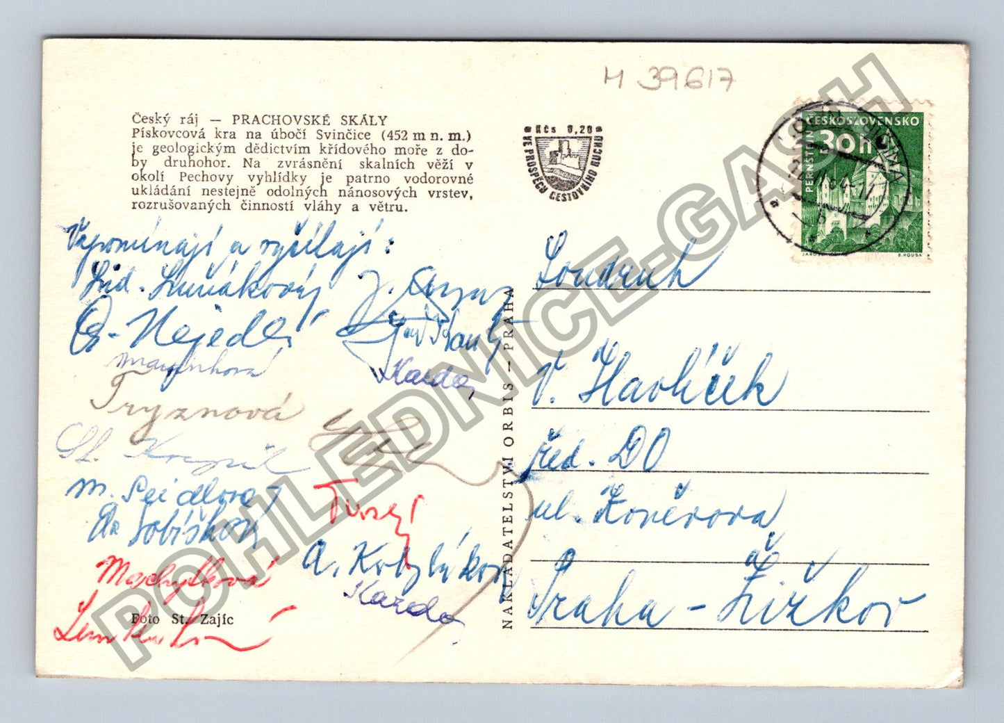 Pohlednice Prachovské skály Český ráj (M39617)