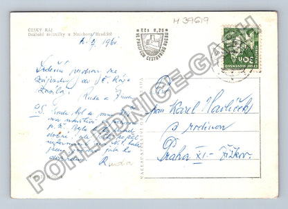 Pohlednice Český ráj Drábské světničky Mnichovo Hradiště 1961 (M39619)