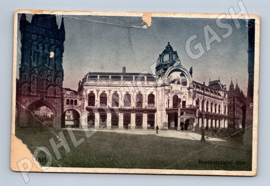 Pohlednice Praha Obecní dům a Prašná brána (M3962)