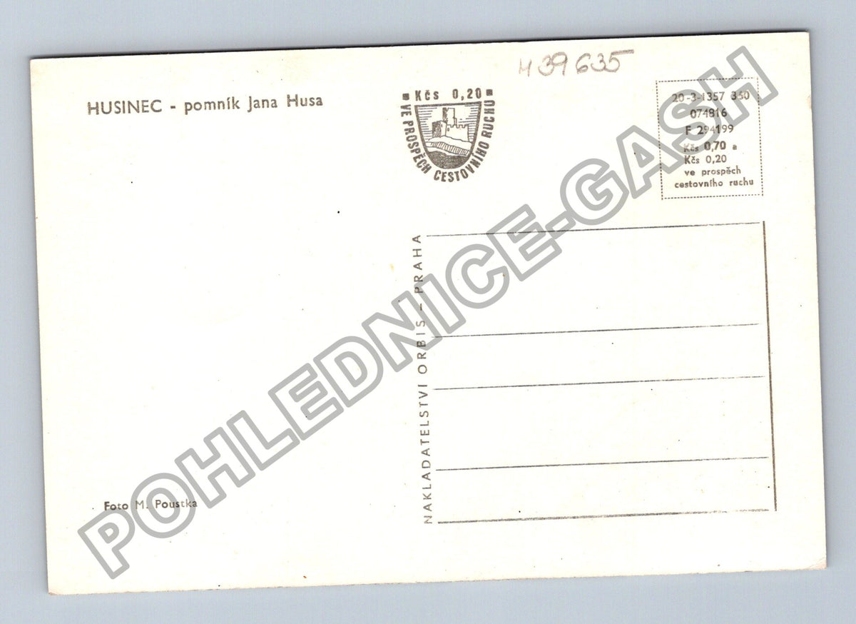 Pohlednice Husinec pomník Jana Husa (M39635)