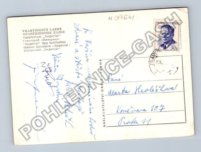 Pohlednice Františkovy Lázně Sanatorium Imperial (M39641)