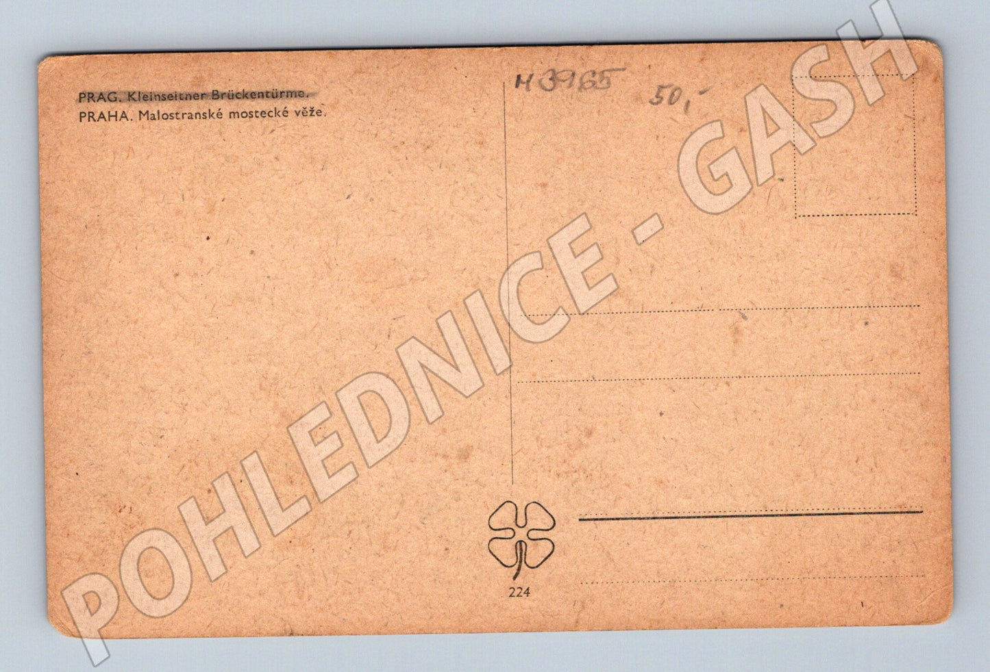 Pohlednice Praha Malostranské mostecké věže 1935 (M3965)