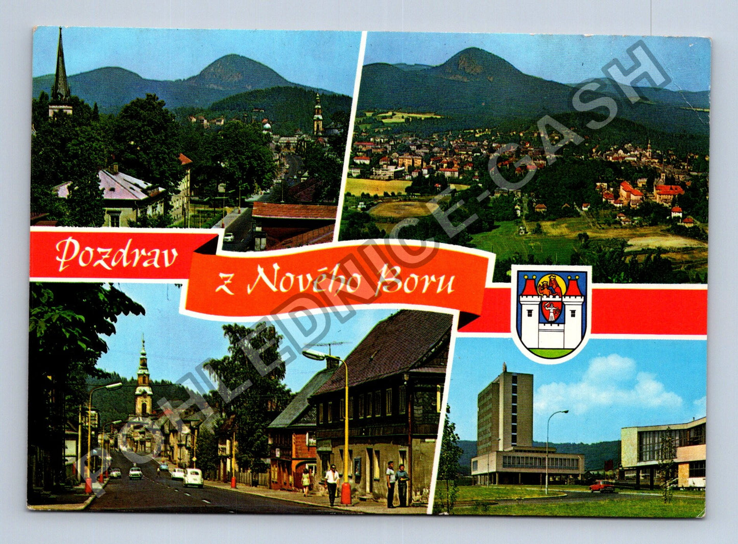 Pohlednice Nový Bor koláž motivů Pozdrav z Nového Boru (M39658)