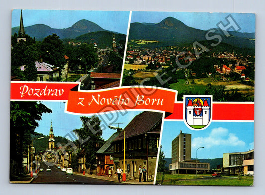 Pohlednice Nový Bor koláž motivů Pozdrav z Nového Boru (M39658)