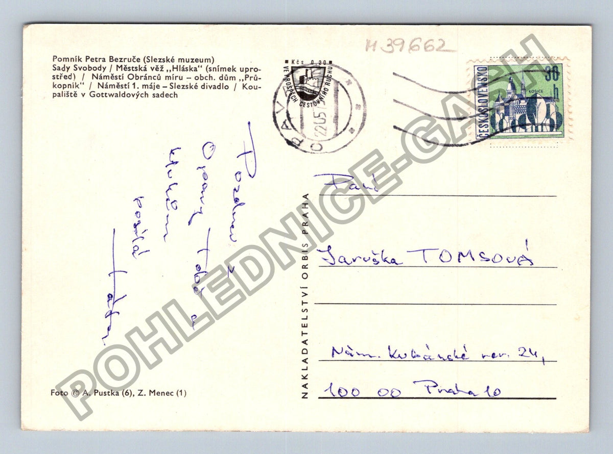 Pohlednice Opava Slezsko koláž motivů (M39662)