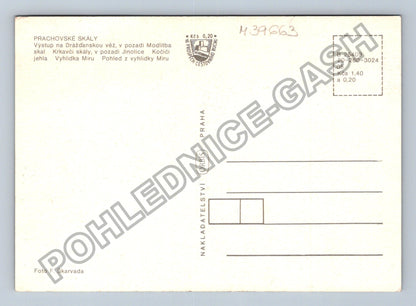 Pohlednice Prachovské skály koláž motivů horolezci krajina (M39663)