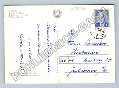 Pohlednice Pozdrav z Jizerských hor Rudolfov Janov Bedřichov (M39670)