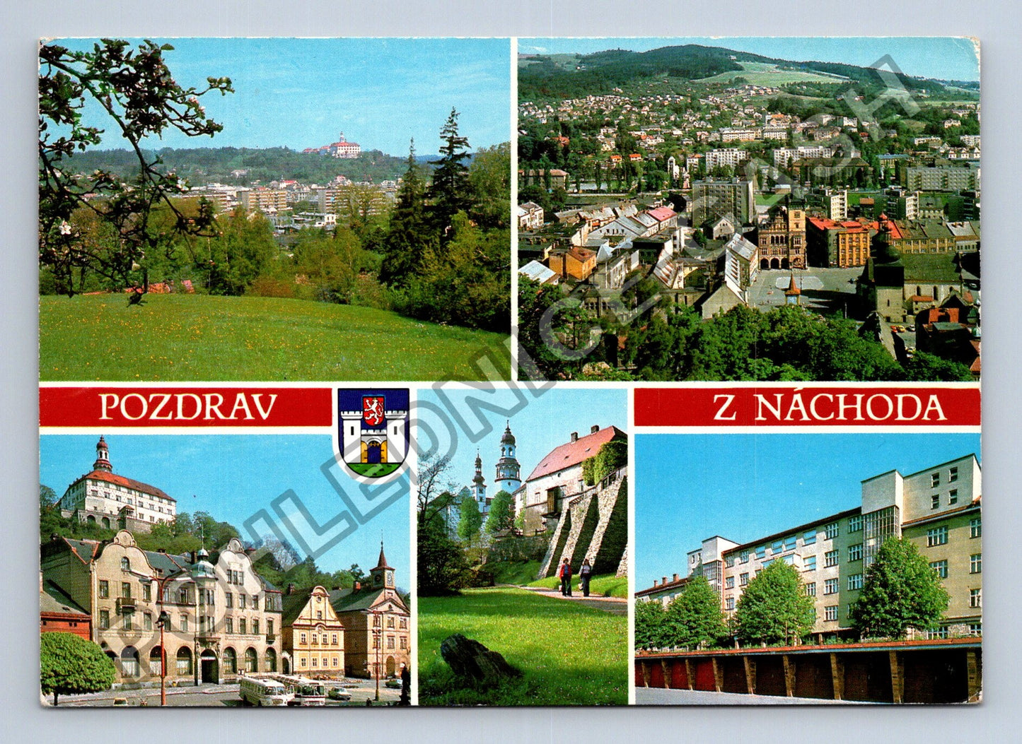 Pohlednice Náchod koláž motivů (M39671)