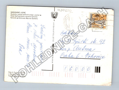 Pohlednice Mariánské Lázně koláž motivů (M39672)