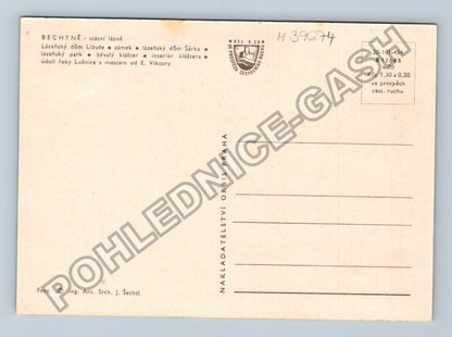 Pohlednice Bechyně lázně zámek údolí Lužnice (M39674)