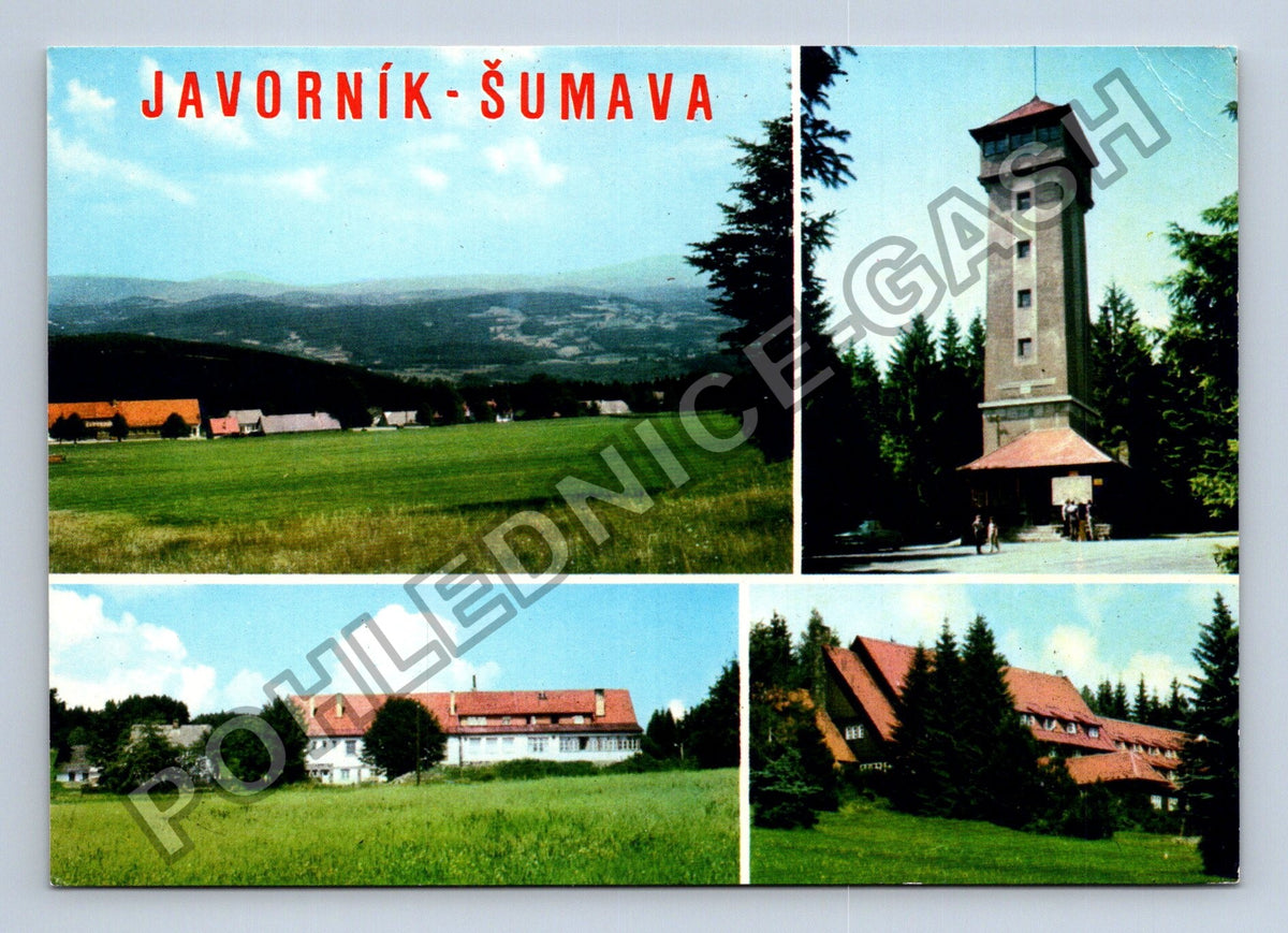Pohlednice Javorník Šumava rozhledna hotely (M39677)