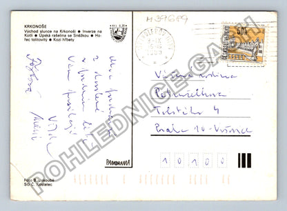 Pohlednice Krkonošský podzim koláž motivů Špindlerův Mlýn (M39689)