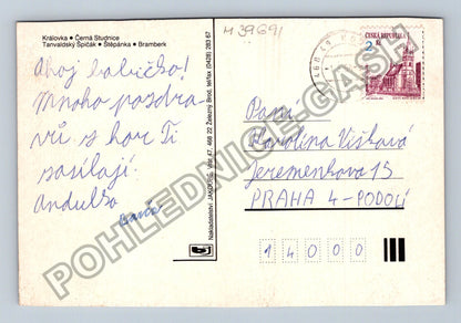 Pohlednice Rozhledny Jizerských hor Královka Černá Studnice (M39691)