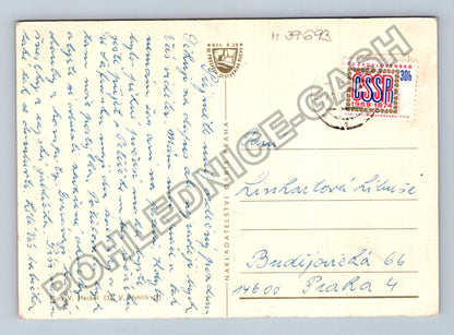 Pohlednice Prachovské skály Jičín koláž motivů 1971 (M39693)