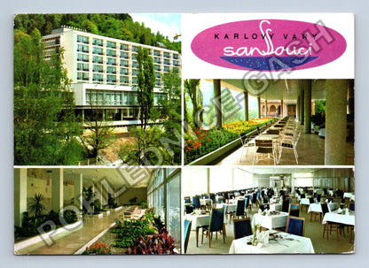 Pohlednice Karlovy Vary Sanatorium Sanssouci (M39697)
