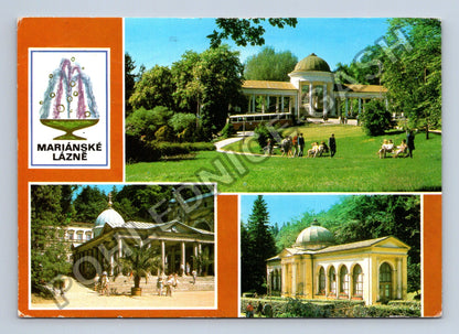 Pohlednice Mariánské Lázně Kolonáda Zpívající fontána (M39704)