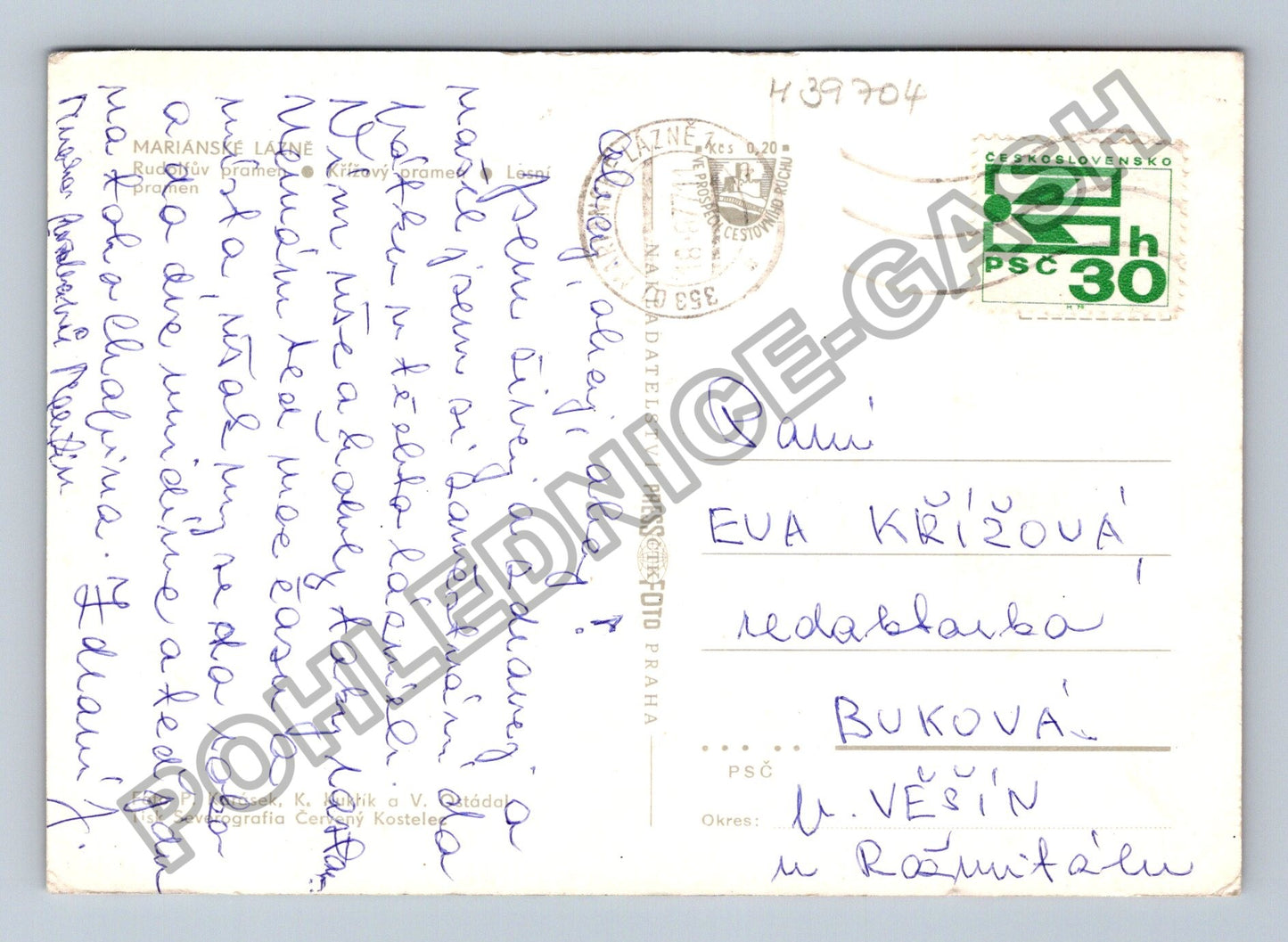 Pohlednice Mariánské Lázně Kolonáda Zpívající fontána (M39704)