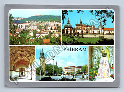 Pohlednice Příbram Svatá Hora koláž motivů (M39710)